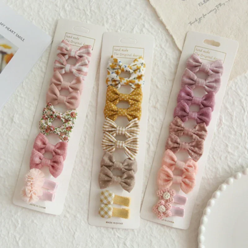 10Pcs/Set Children's Hairpins Cute Headwear Hair Accessories Bow for Baby Girl Scrunchie Hair Clips Kids Barrettes Headwear thumbnail 3