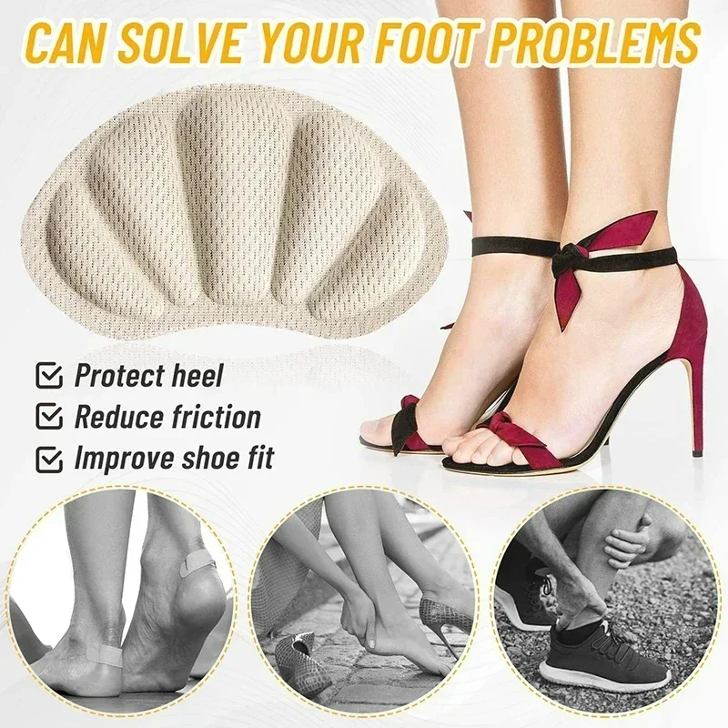 Insoles Patch Heel Pads for Sport Shoes Adjustable Size Heel Pad Pain Relief Cushion Insert Insole Heel Protector Stickers thumbnail 4