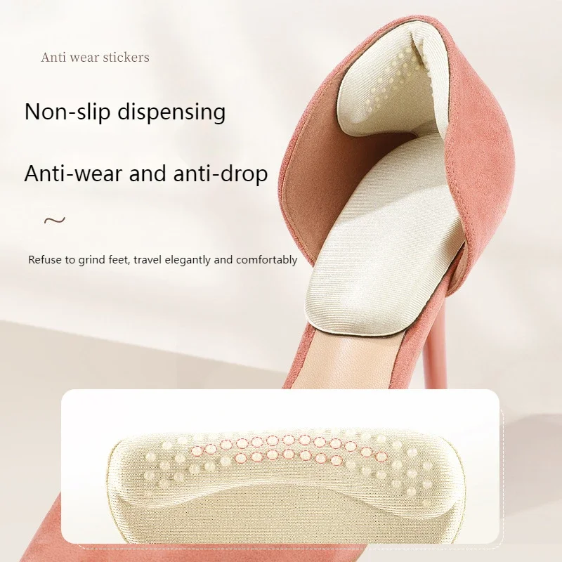 2-10pcs Women High Heels Shoes Insoles Adjustable Size Back Stickers Pain Relief Protector Cushion Antiwear Feet Care Padding thumbnail 3