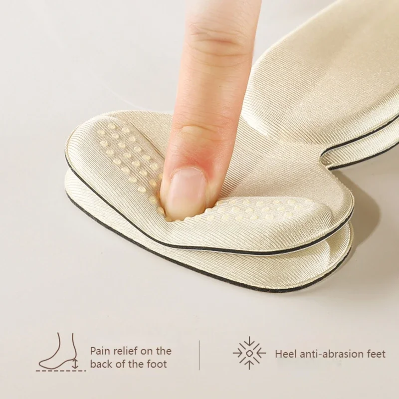 2-10pcs Women High Heels Shoes Insoles Adjustable Size Back Stickers Pain Relief Protector Cushion Antiwear Feet Care Padding thumbnail 6