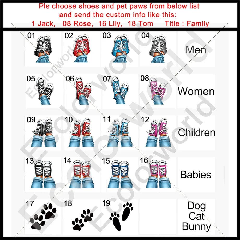 Personalized Doormat Shoes Paws Custom Family Welcome Mat Rug Floor Mats Carpet Home Decor Accessory Pets Owners Lovers Gift thumbnail 2