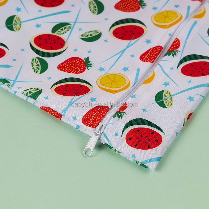 BIAI Waterproof Wet Bag Washable Diaper Wet Bag Hanging Reusable Travel Organizer Bag Baby Clothes Storage Bag Mini Wet Bag thumbnail 4