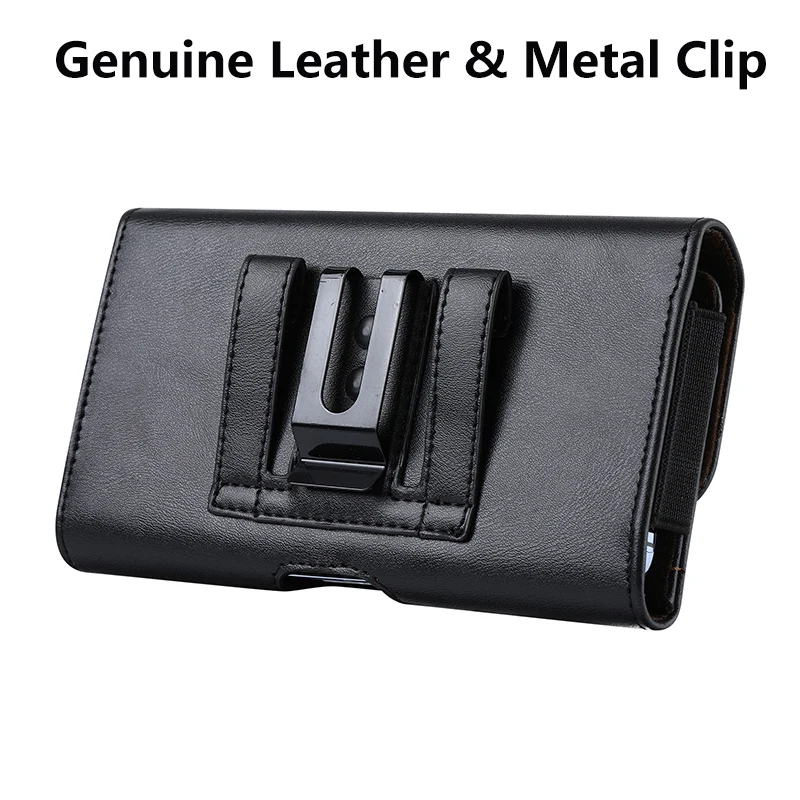 Phone Holster Belt Clip Case Holder Leather Pouch Waist Bag for iPhone 15 14 Pro Max for Samsung S24 S23 Ultra in 6.8" M to XXXL thumbnail 4