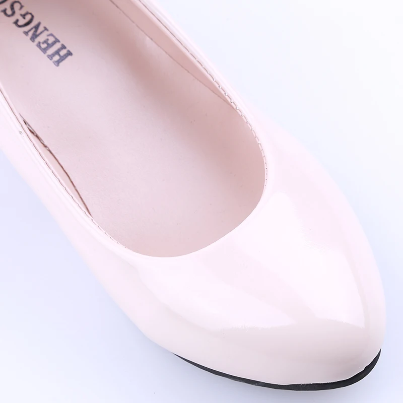 Shoes Ladies Pumps Medium Heel Nude Sexy High Heels Weeding Shoes Women Office Work White Pumps Party Shoes thumbnail 4