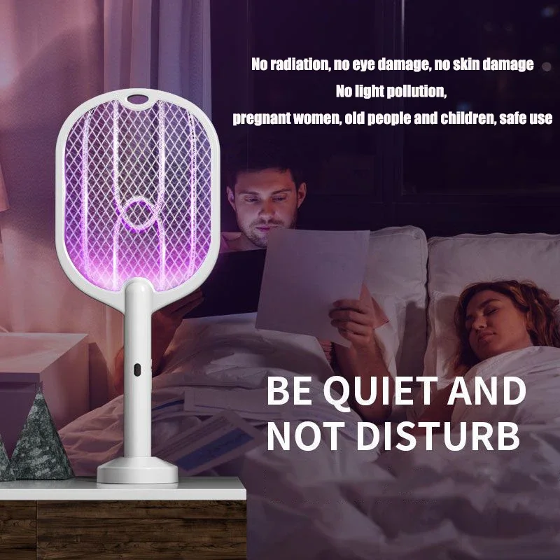 Upgraded 3000V Mosquito Swatter with TYPE-C Charging, 3 in 1 Electric Mosquito Swatter, Mosquito Killer Lamp thumbnail 4