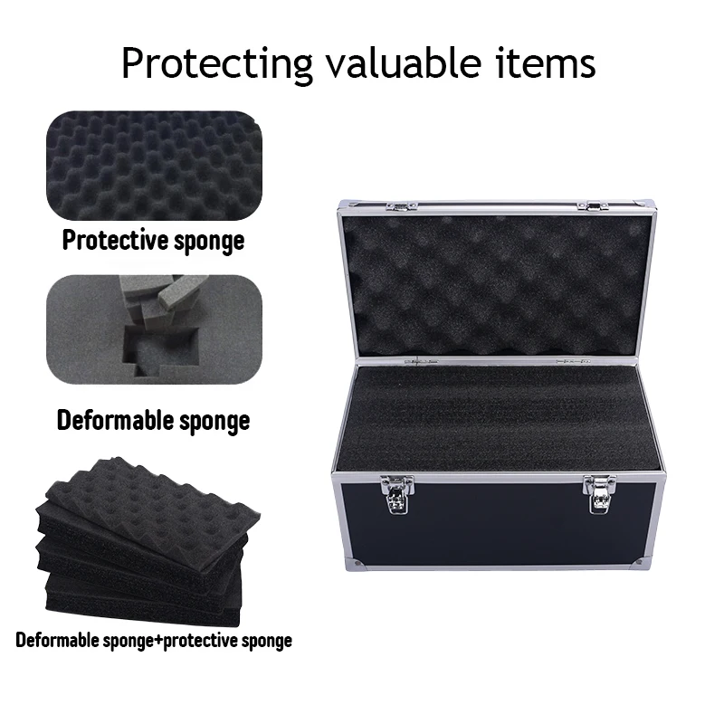 Aluminum alloy Tool Case Outdoor Vehicle Kit Box Portable Safety Equipment instrument Case Suitcase Outdoor Safety Equipment thumbnail 6