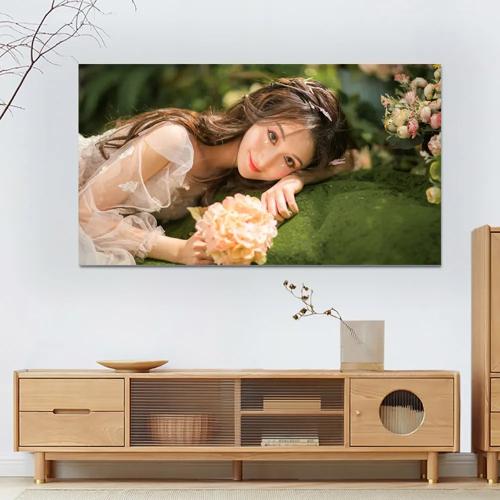For All Projector Screen Reflective Enhance High Brightness 60 100 120inch Fabric Cloth HD Foldable Projection Portable Curtain thumbnail 6