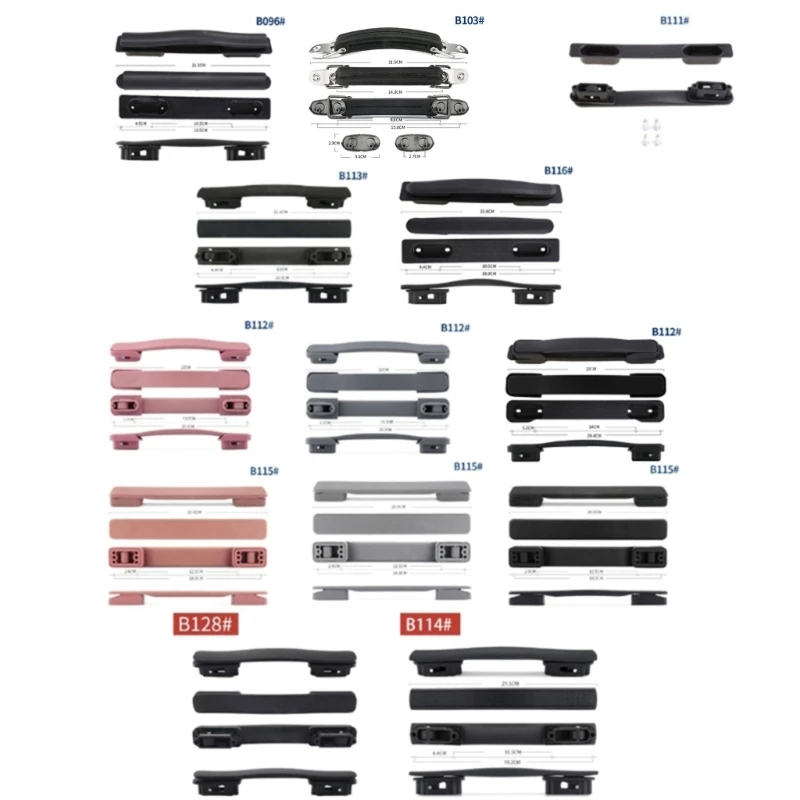 1PC Suitcase Luggage Plastic Spare Strap Flexible Handle Grip Replacement for Travel Replacement Luggage thumbnail 5