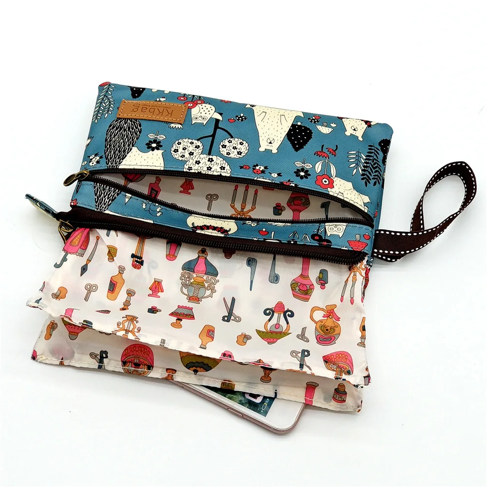 Polyester Waterproof Women's Coin Bag Ladies Organizer Wallet Female Phone Purse Money Pouch Clutch Handbag Carteira for Girls thumbnail 4