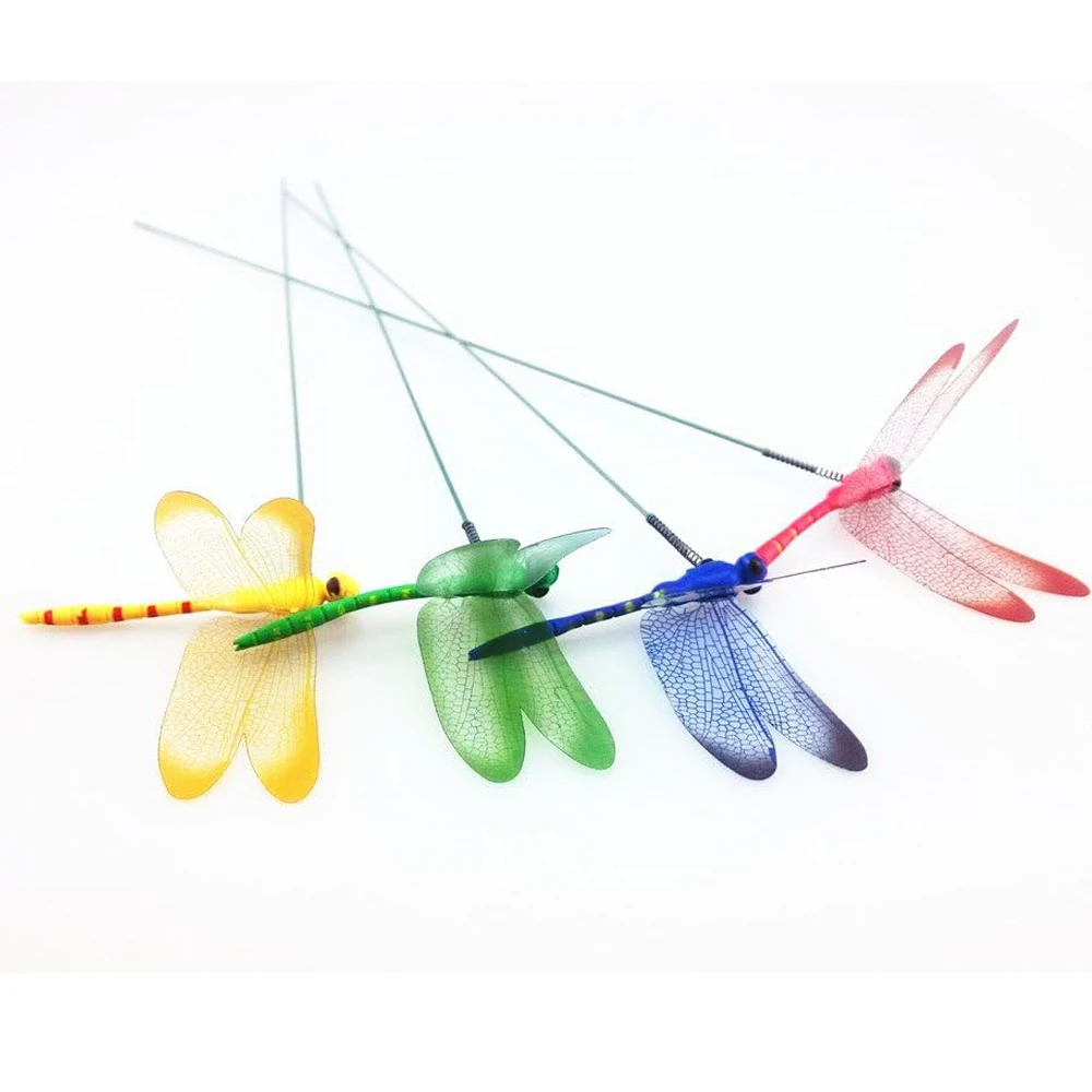 5/10/50pcs Colorful 3D Dragonfly Garden Yard Planter Dragonfly Flower Arrangement Dragonfly Outdoor Decor Flower Pots Decoration thumbnail 3