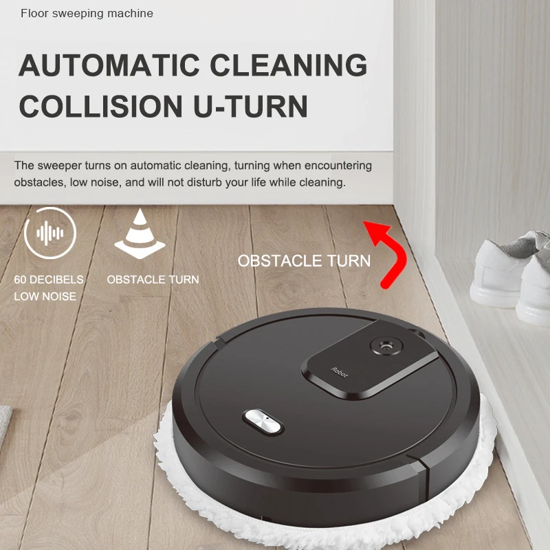 NEW Smart Sweeping and Mop Robot Vacuum Cleaner Dry and Wet Mopping Rechargeable Robot Home Appliance with Humidifying Spray thumbnail 3