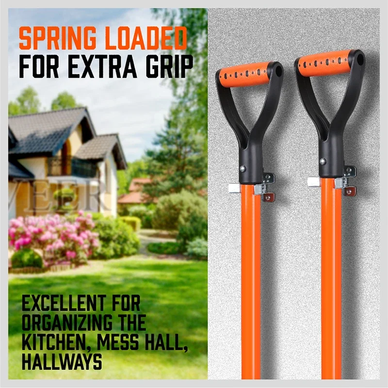 10 Pack Shovel Holder Wall Mount Outdoor Garden Yard Tool Organizer for Garage Shed Organizers and Storage Hooks thumbnail 4