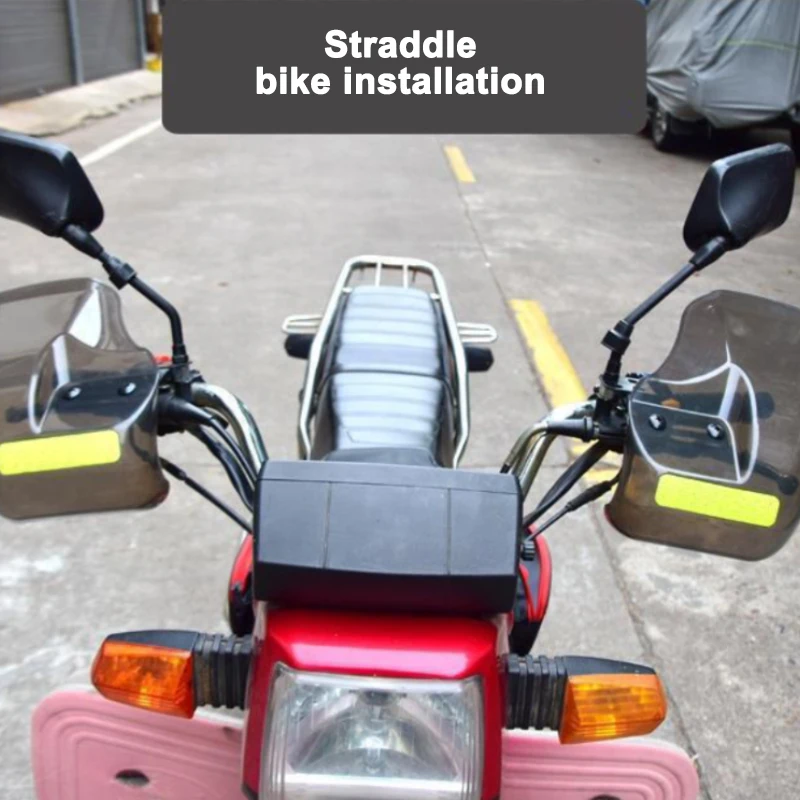 Motorcycle Handlebar Guard Universal Electric Bike Hand Protector With Reflective Strip Anti Wind Handle Bar Guard Accessories thumbnail 3