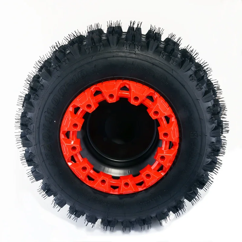 4 Pieces Plastic ATV Rim Hub Protection Fit Tires 145/70-6 Tyre 6 Inches 7'' 8'' 10'' Wheel Trim Cover Decoration Cap thumbnail 4