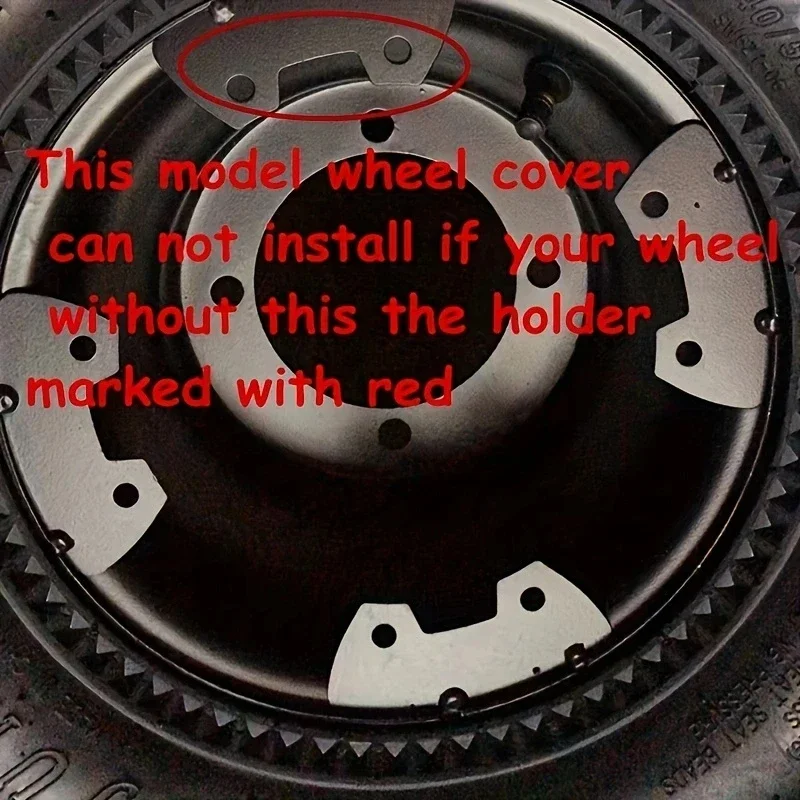 4 Pieces Plastic ATV Rim Hub Protection Fit Tires 145/70-6 Tyre 6 Inches 7'' 8'' 10'' Wheel Trim Cover Decoration Cap thumbnail 2