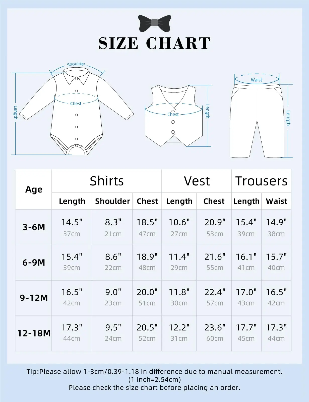 Baby Boys Suit Infant Formal Outfit Wedding 1st Birthday Dress Outfits Newborn Bodysuit Vest  Pants Gentleman Clothes Sets thumbnail 6