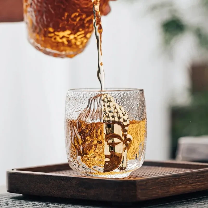 Master Cup Tea Set Luxury Crystal Glass Yinian Buddha Cup Jianzhan Household Cups Teaware Kitchen Dining Bar Home Garden thumbnail 3