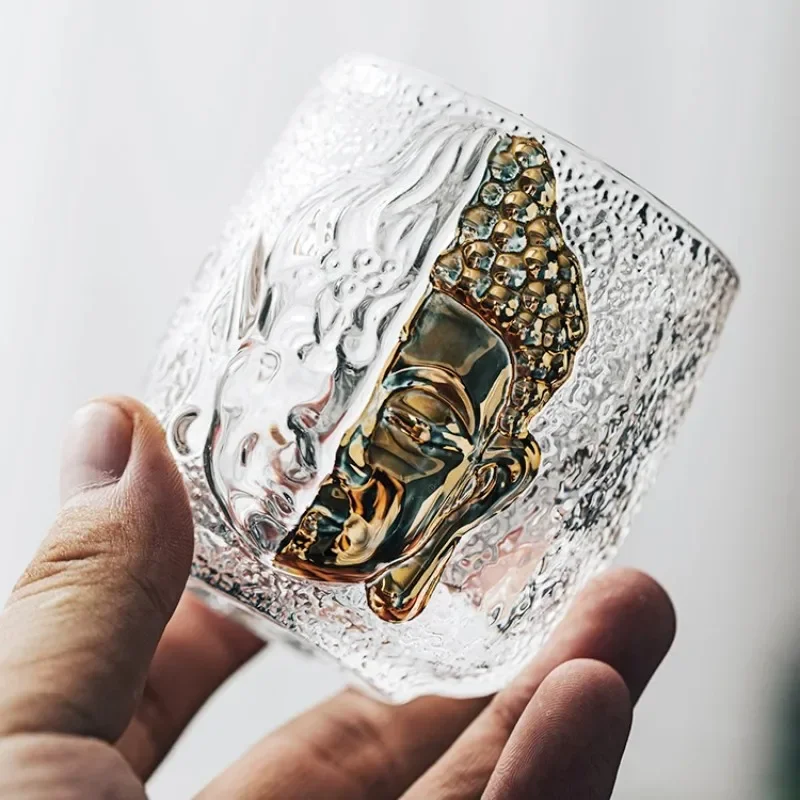 Master Cup Tea Set Luxury Crystal Glass Yinian Buddha Cup Jianzhan Household Cups Teaware Kitchen Dining Bar Home Garden thumbnail 5