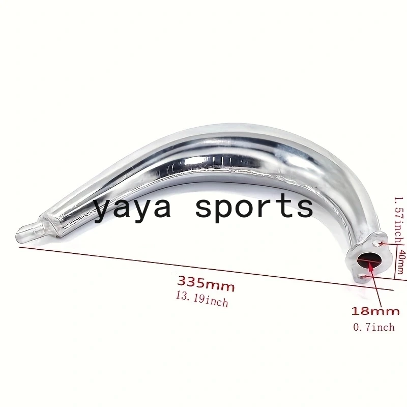 1Pc Half Moon Silencer Muffler Exhaust Black For 49cc 60cc 66cc 80cc 2-Stroke Engine Motor Motorized Bicycle Bike Motorcycles thumbnail 3