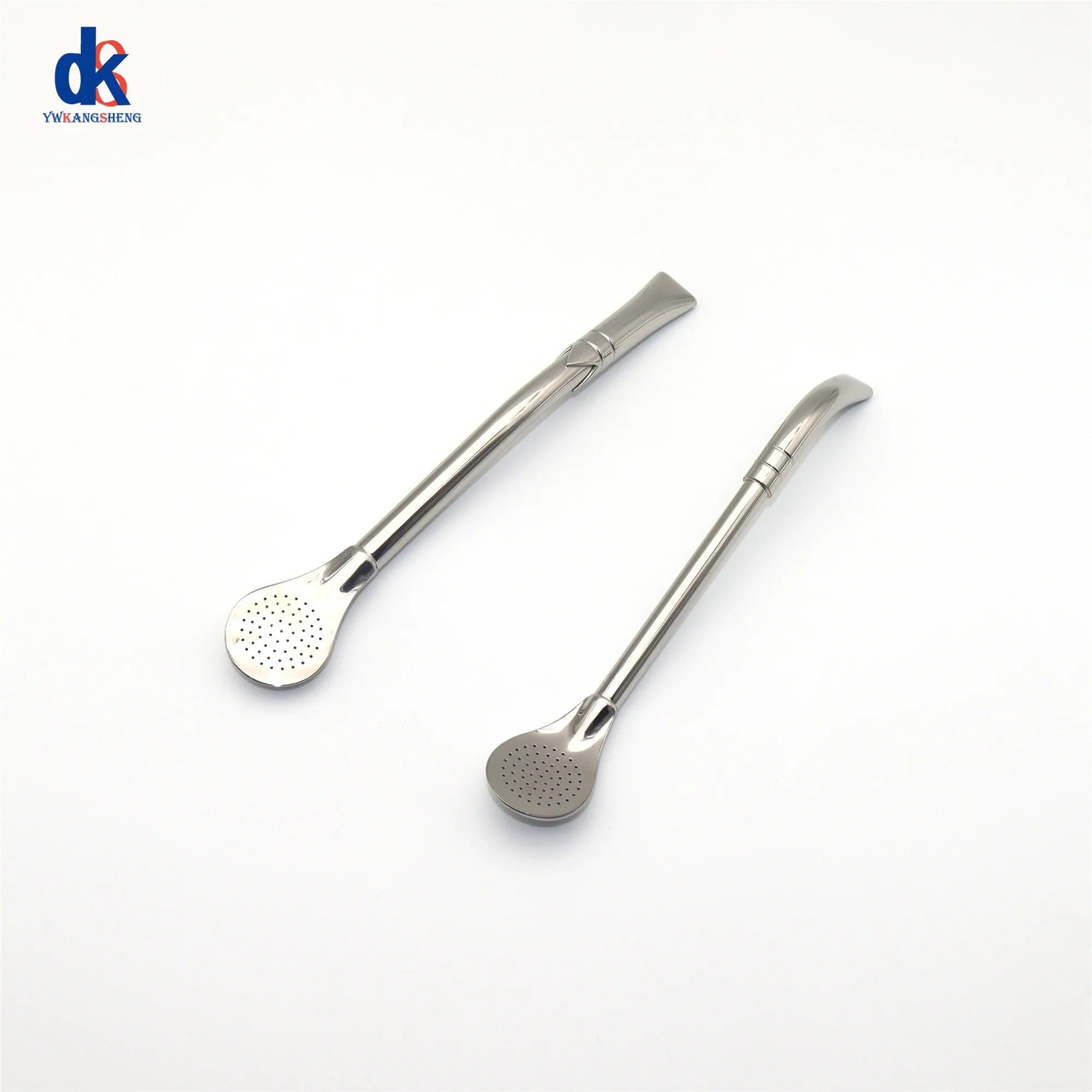 New Stainless Steel 304 Straw Spoon Tea Filter Yerba Mate Bombilla Reusable Coffee Spoons Milk Drinking