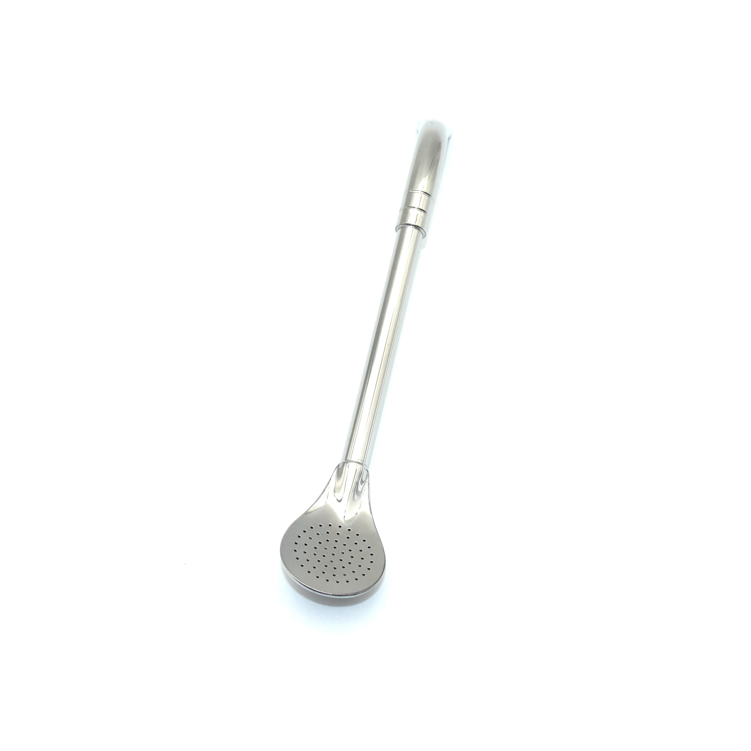 New Stainless Steel 304 Straw Spoon Tea Filter Yerba Mate Bombilla Reusable Coffee Spoons Milk Drinking thumbnail 5