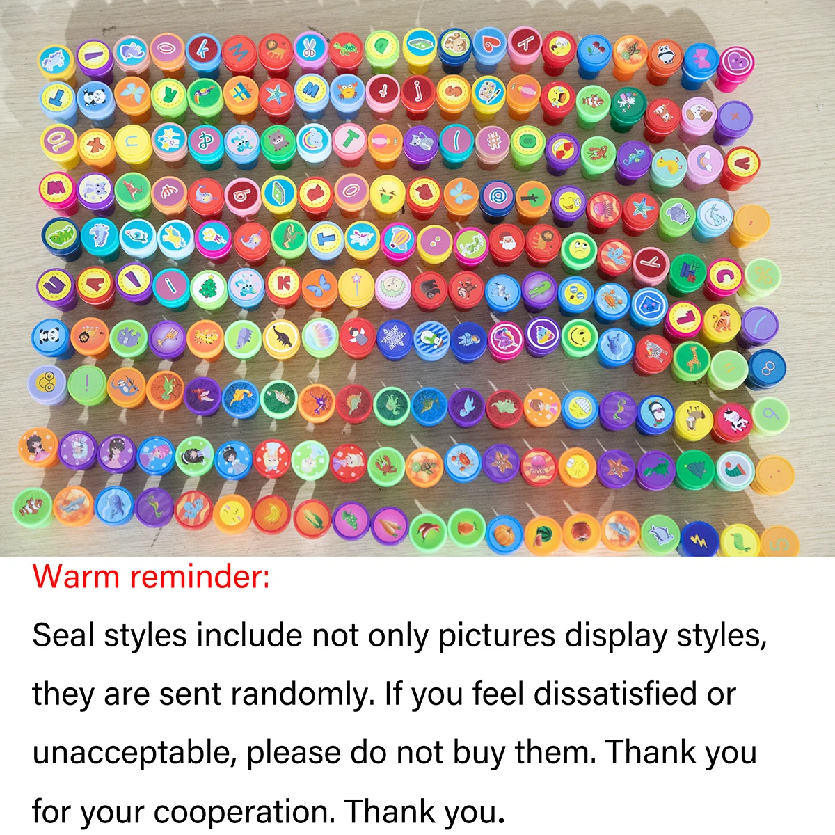 20pcs Assorted Stamps for Kids Self-ink Stamps Children Toy anima Smiley Face Seal Scrapbooking DIY Painting Photo Album Decor ﻿ thumbnail 2