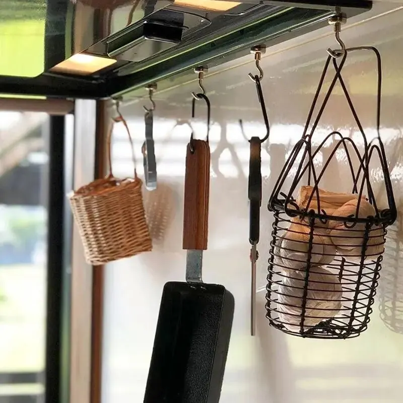 10PCS Strong Magnet Hooks Multi-Purpose Storage Hooks Home Kitchen Bar Storage Hooks Key Storage Hooks Bathroom Hangers thumbnail 2
