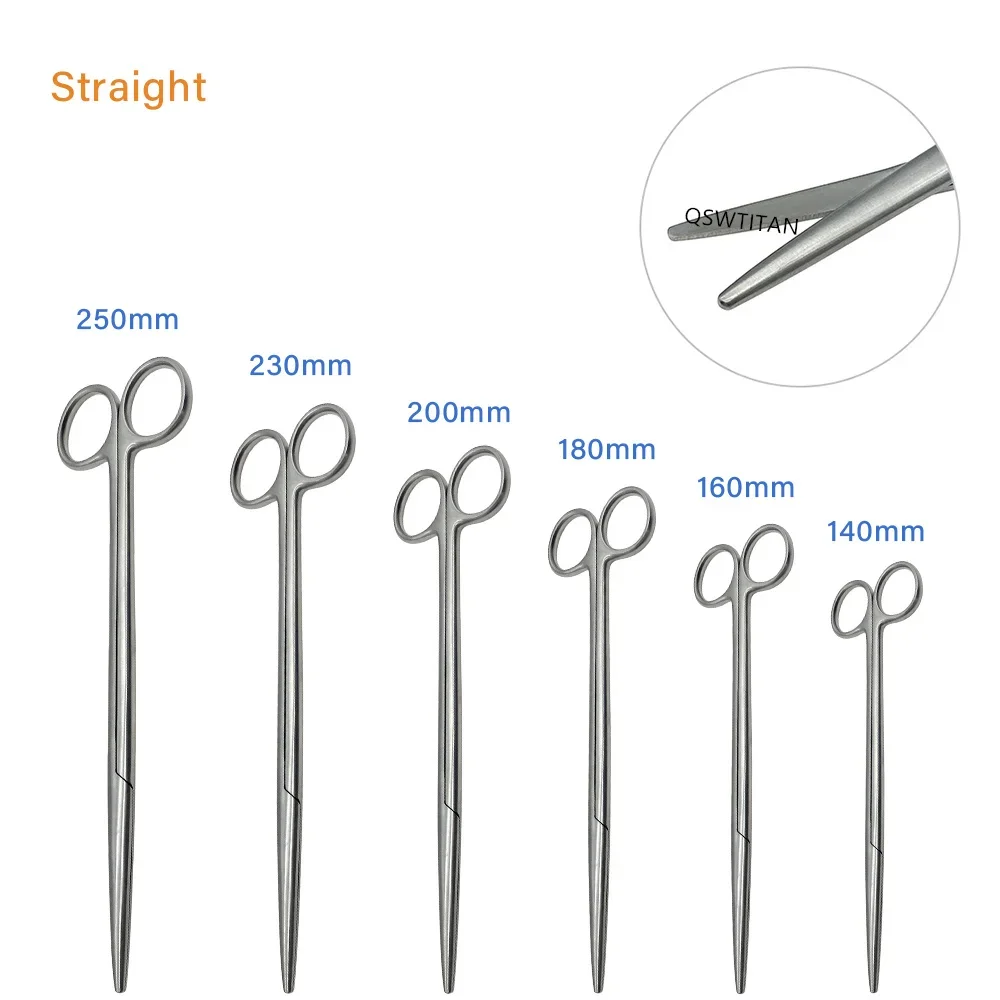 Medical Stainless Steel Surgical Scissors Straight curved Blunt Tip Dental Scissors cosmetic plastic surgery instrument thumbnail 2