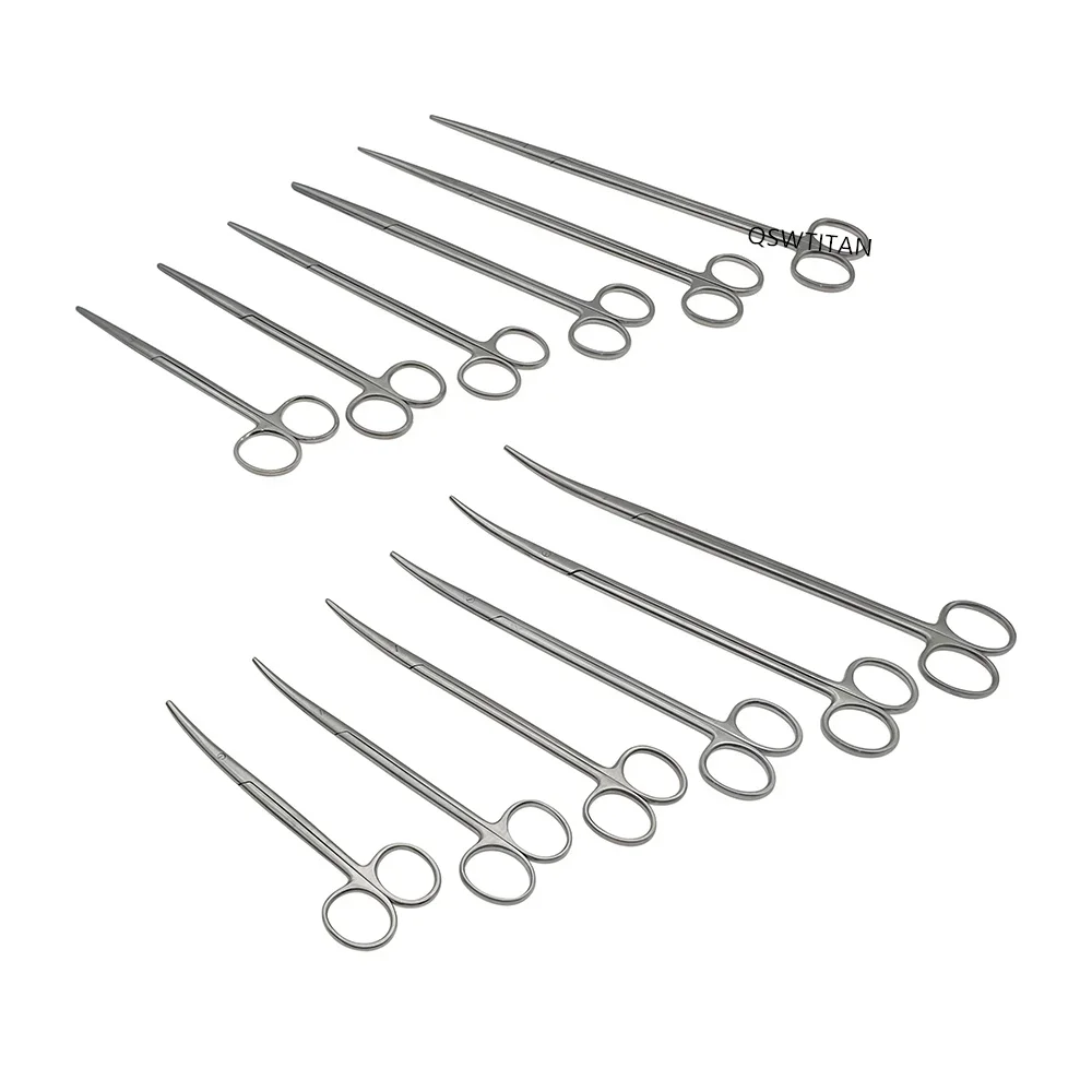 Medical Stainless Steel Surgical Scissors Straight curved Blunt Tip Dental Scissors cosmetic plastic surgery instrument thumbnail 6