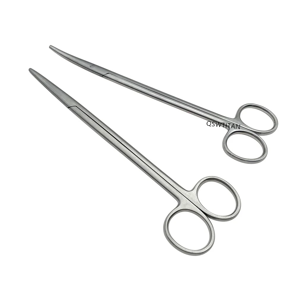 Medical Stainless Steel Surgical Scissors Straight curved Blunt Tip Dental Scissors cosmetic plastic surgery instrument thumbnail 4