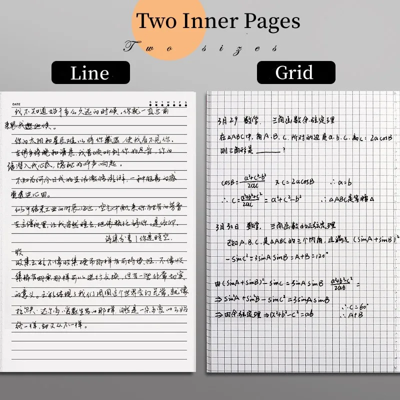 A4 A5 B5 Notebook To-Do Lined Blank Grid Paper Journal Diary Sketchbook Drawing Painting Graffiti Notebook Notepad Stationery thumbnail 5