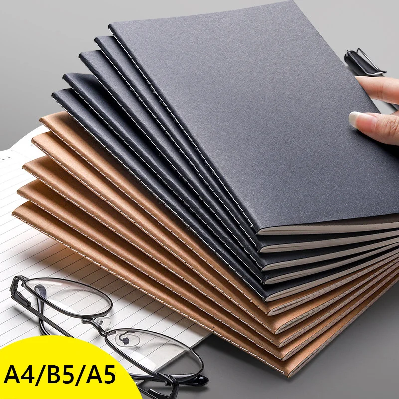 A4 A5 B5 Notebook To-Do Lined Blank Grid Paper Journal Diary Sketchbook Drawing Painting Graffiti Notebook Notepad Stationery thumbnail 2