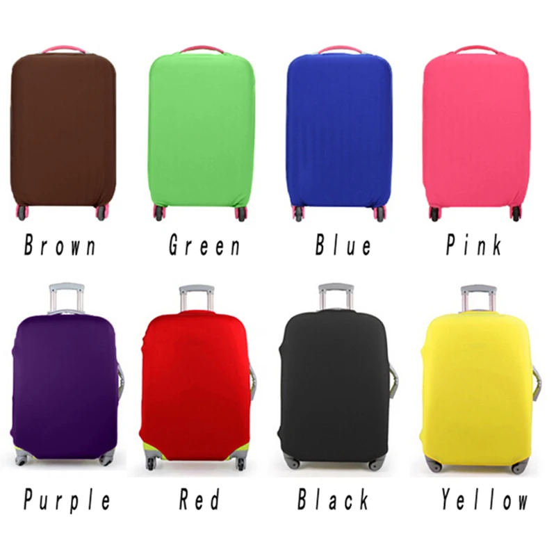 Travel Luggage Suitcase Protective Cover Trolley Case Travel Luggage Dust Cover Travel Accessories Packing Organizer Multi Color thumbnail 2