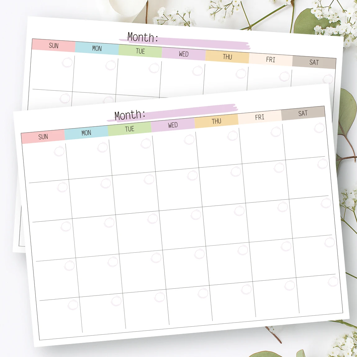 1pc 24-sheet detachable undated monthly plan notepad notebook itinerary planner school supplies teaching supplies thumbnail 4