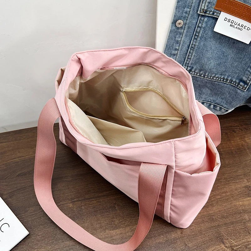 Waterproof Women's Shoulder Bag Large Capacity Nylon Simple Handbag Casul Shoppper Bag Travel thumbnail 4