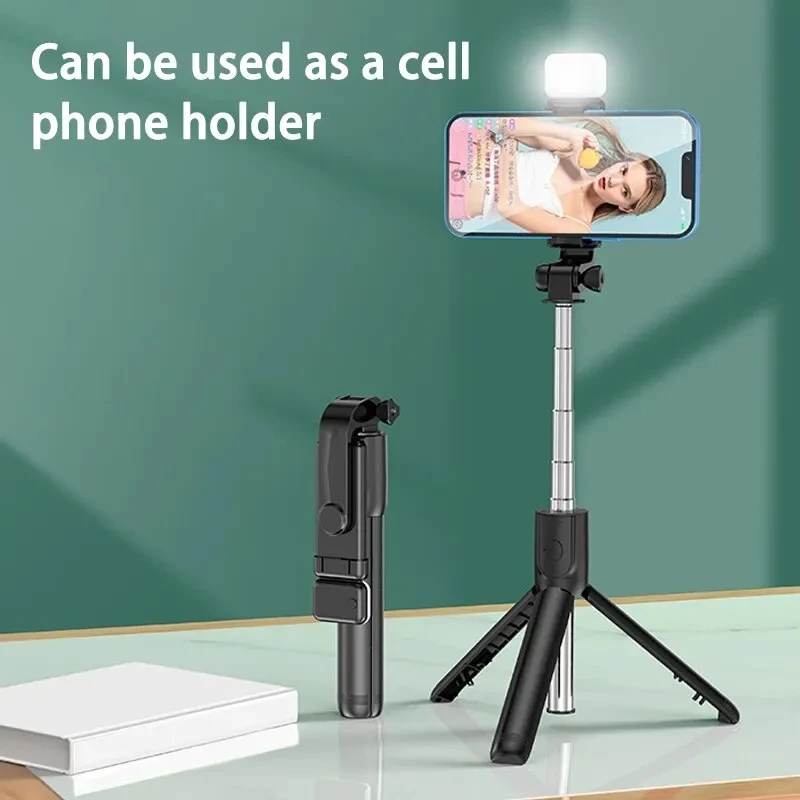FGCLSY Monopod Remote Shutter Fill Light for iPhone Samsung Xiaomi Phone Holder Mini Tripod Wireless Bluetooth Selfie Stick thumbnail 2