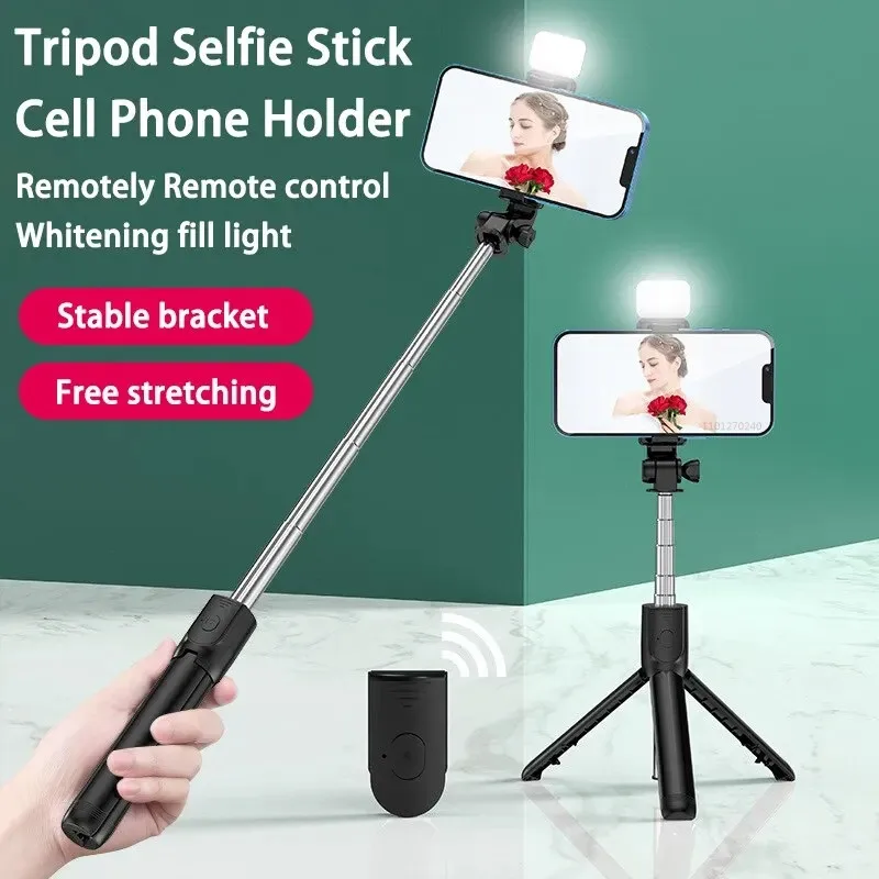 FGCLSY Monopod Remote Shutter Fill Light for iPhone Samsung Xiaomi Phone Holder Mini Tripod Wireless Bluetooth Selfie Stick thumbnail 3