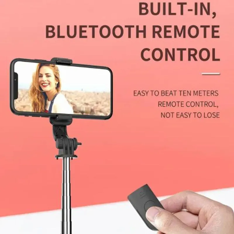 FGCLSY Monopod Remote Shutter Fill Light for iPhone Samsung Xiaomi Phone Holder Mini Tripod Wireless Bluetooth Selfie Stick thumbnail 4