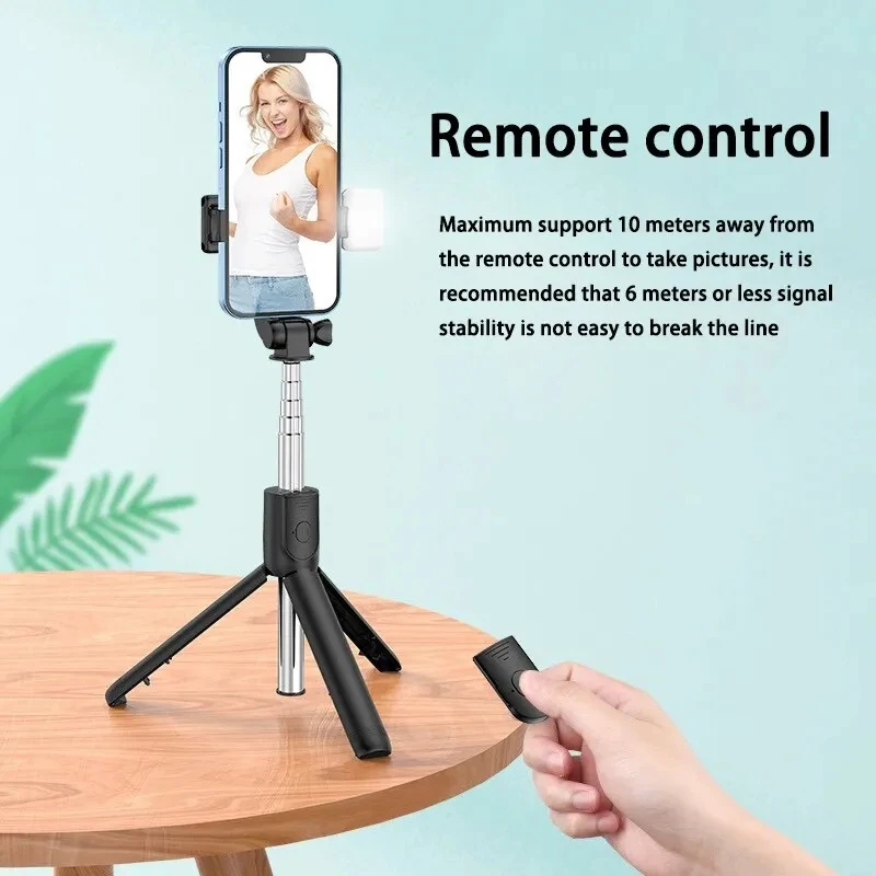 FGCLSY Monopod Remote Shutter Fill Light for iPhone Samsung Xiaomi Phone Holder Mini Tripod Wireless Bluetooth Selfie Stick thumbnail 5
