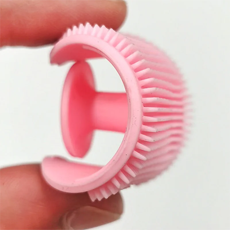 Silicone Shampoo Brush for Baby Infant Bathing Soft Silicone Boys Kids Shower Brush Head Hair Washing Massage Brushes Wipe Comb thumbnail 6