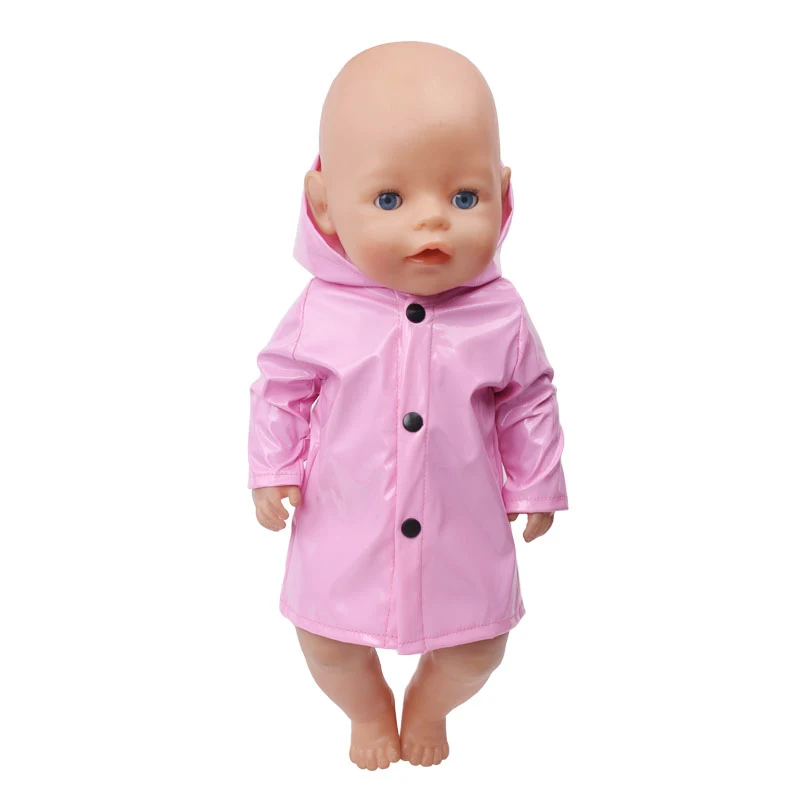 43 cm Baby Doll Waterproof Raincoat Ours & Generation American 18 Inch Girl Doll Coat Children Toys Dolls Clothing Accessories thumbnail 2