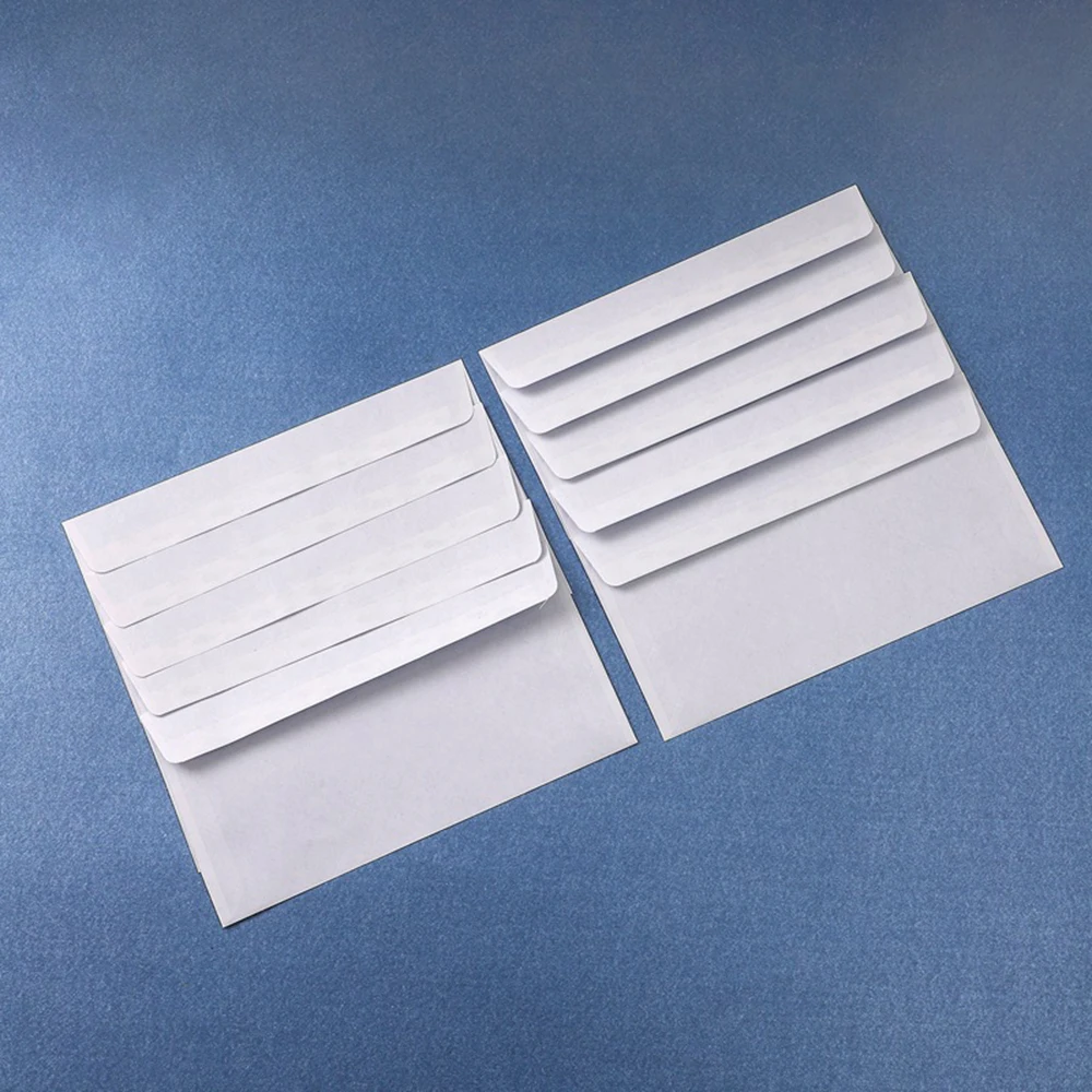 100200/300PCS Windowless white envelope 10 # Secure Business Envelope Can hold A4 paper Bill invoice Self sealing envelope thumbnail 5