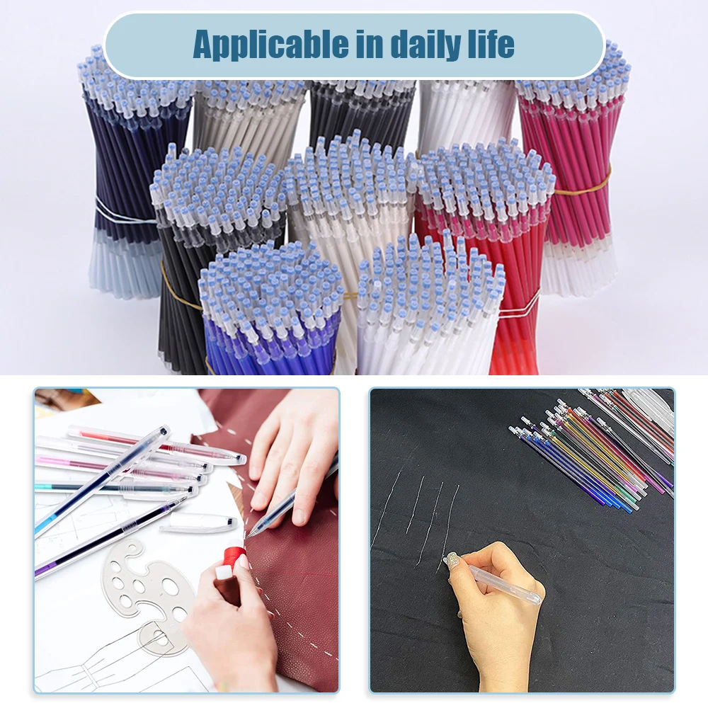 6/11/21Pcs Heat Erasable Magic Marker Pen Temperature Disappearing Fabric Fabric Pens Line Marking DIY Craft Sewing Accessories thumbnail 5