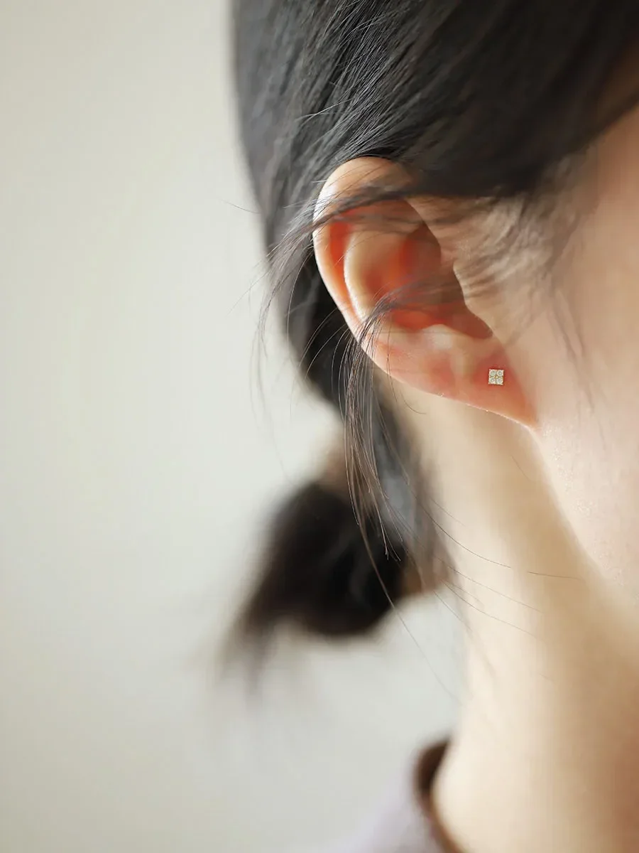 Hot 925 Silver Needle Shiny Zircon Stud Earrings Women Style Cute Sweet Jewelry Accessories Simple Fashion Jewelry Accessories thumbnail 2