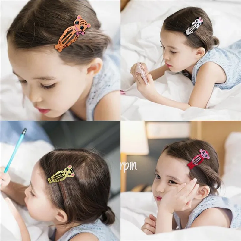 20Pcs Cute Cartoon Animal Fruit Hair Clip For Baby Girls Hair Accessories Sweet Rainbow Butterfly Hairpins Children Hairclips thumbnail 3