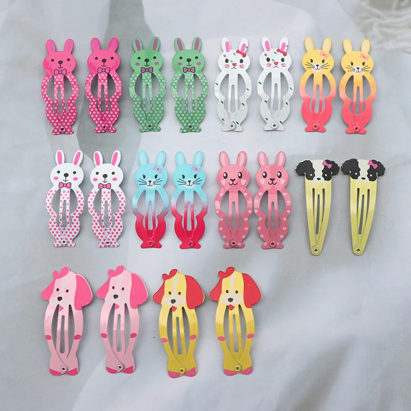 20Pcs Cute Cartoon Animal Fruit Hair Clip For Baby Girls Hair Accessories Sweet Rainbow Butterfly Hairpins Children Hairclips thumbnail 6