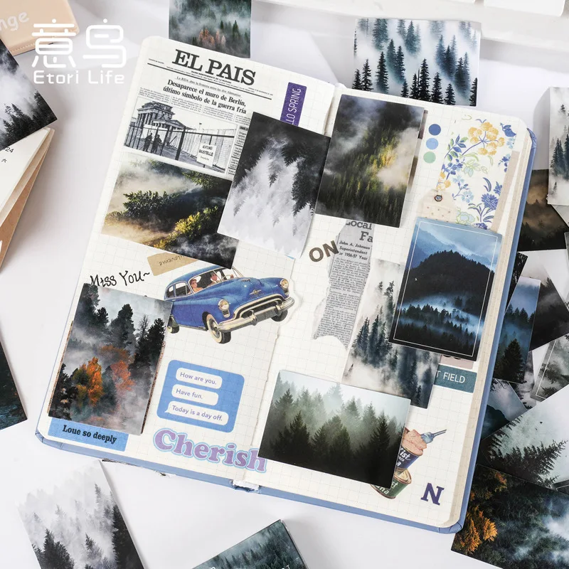 30 Pcs Kawaii Paper Sticker Set Deep Forest Self-adhesive Stationery Stickers For Arts Craft Diy Scrapbooking Diary Album Planne thumbnail 4