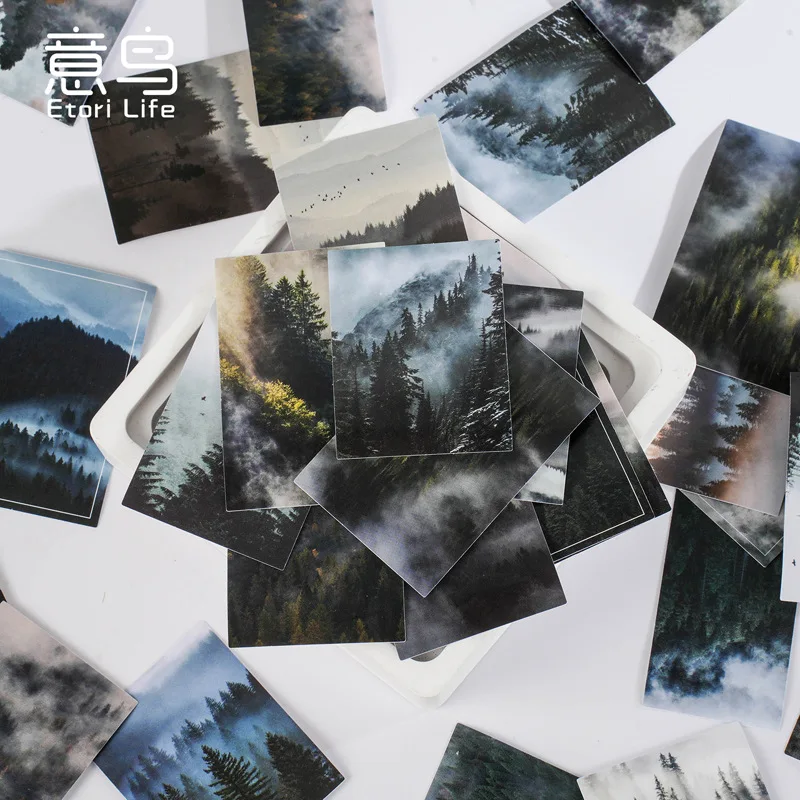 30 Pcs Kawaii Paper Sticker Set Deep Forest Self-adhesive Stationery Stickers For Arts Craft Diy Scrapbooking Diary Album Planne thumbnail 2