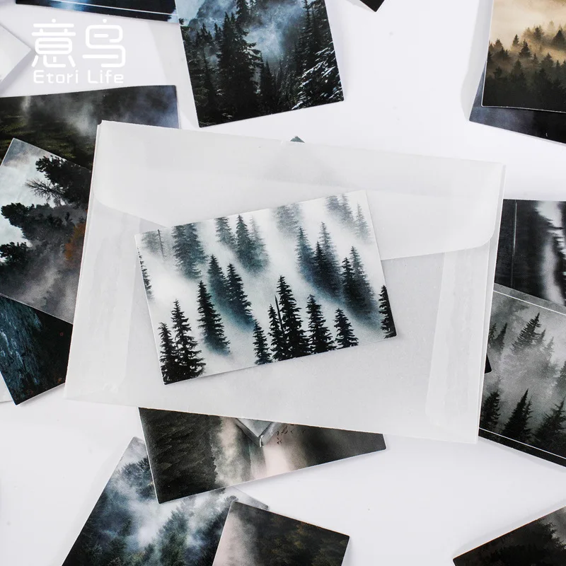 30 Pcs Kawaii Paper Sticker Set Deep Forest Self-adhesive Stationery Stickers For Arts Craft Diy Scrapbooking Diary Album Planne thumbnail 3
