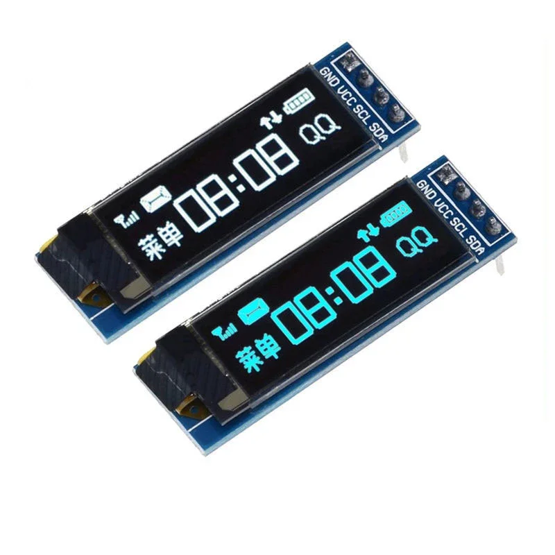 1-10pcs 0.91 Inch OLED Module 0.91" White/Blue 128X32 OLED LCD LED Display Module IIC Communicate for Ardunio